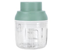 Mini Vegetable Cutter 250ml Electric Garlic Masher Crusher Grinder Kitchen AccessoryGreen