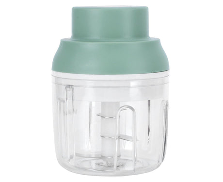 Mini Vegetable Cutter 250ml Electric Garlic Masher Crusher Grinder Kitchen AccessoryGreen