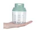 Mini Vegetable Cutter 250ml Electric Garlic Masher Crusher Grinder Kitchen AccessoryGreen