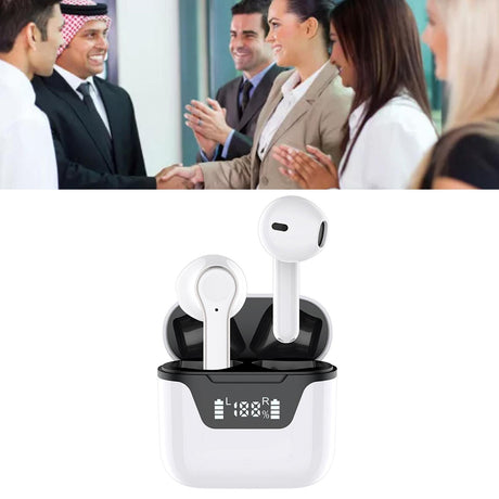 Language Translator Earbuds Bluetooth Support 144 Languages Translation Wireless Translator Earphone White