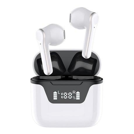 Language Translator Earbuds Bluetooth Support 144 Languages Translation Wireless Translator Earphone White