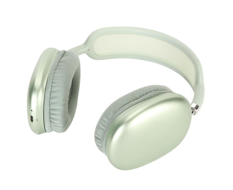 Wireless Bluetooth Headphones Adjustable Foldable Headsets with Microphone for Laptop Phone Work School Travel Sports Green