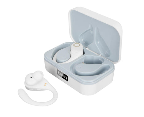 Bluetooth Translator Earbuds 144 Languages Noise Reduction Stereo Wireless Translation Headphones with Charging Case White