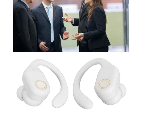 Bluetooth Translator Earbuds 144 Languages Noise Reduction Stereo Wireless Translation Headphones with Charging Case White