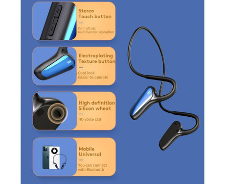 Sports Wireless Headphones - Waterproof - Bluetooth Earbuds for Running Walking Cycling