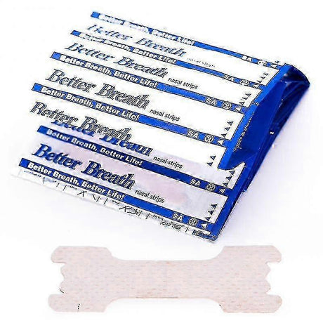 50pcs Nasal Strips Anti Snoring Improve Breath Stickers Nose Ventilation Pads Stop Snoring