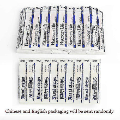 50pcs Nasal Strips Anti Snoring Improve Breath Stickers Nose Ventilation Pads Stop Snoring