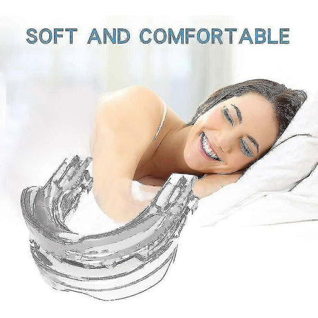 Adjustable Anti Snoring Mouthpiece Guard Anti Snore Sleep Apnea Teeth Grind