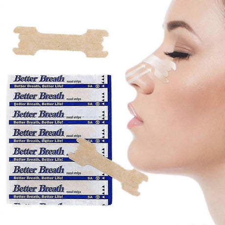 Nasal Strips For Snore Relief - Breathe Better, Sleep Better, 55mm X 16mm