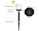 Solar Lights Outdoor, 6 Pack Solar LED Globe Powered Garden Light Waterproof for Yard Patio Walkway Landscape In-Ground Spike Pathway Cool White