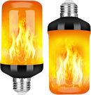 2pcs LED Flame Effect Fire Light Bulb Upgraded 4 Modes Flickering Fire Christmas Decorations Lights