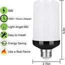 2pcs LED Flame Effect Fire Light Bulb Upgraded 4 Modes Flickering Fire Christmas Decorations Lights