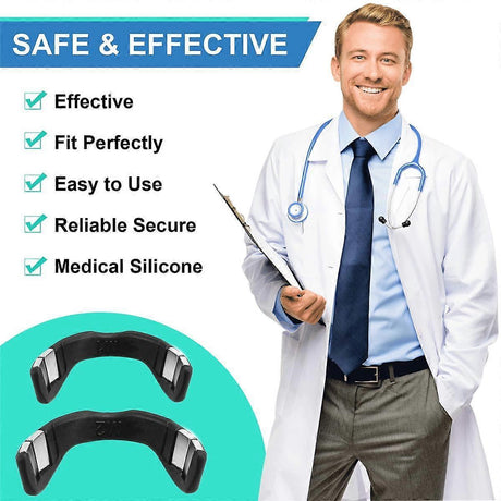 Breathing Nasal Strip Starter Kit 15 Count Boost Oxygen Reduce Snoring Sleep Aid - Black