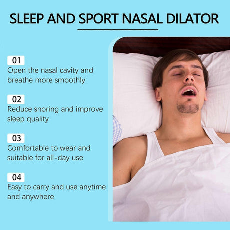 Grip Nose Strips for Breathing Snoring Relief Grip Nose Clip Sleeping Aid