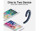 Ear Hook Wireless Headphones - Non Ear Plug - Single Ear Noise Cancelling Headset with Mic