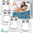 4PCS Silicone Grip Anti-Snore Nose Clips Sleep Aid Tray Guard Night Device