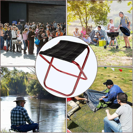Camping Folding Stool,Mini Outdoor Portable Folding Camping Stool With Carry Bag For Outdoor, Fishing, Picnic