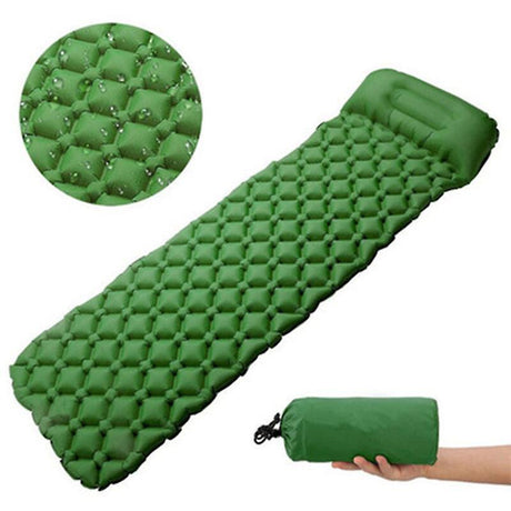 Ultralight Sleeping Pad with Built-in Pillow, Inflatable Camping Mattress for Backpacking, Traveling and Backpacking, Compact and Portable Camping Mat