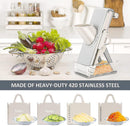 Kitchen secure Mandolin Vegetable Slicer With Adjustable Blades With Container