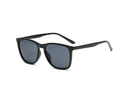 Retro Sunglasses Women Men Fashion Square Sun Glasses Ladies Luxury Brand Female  Male UV400 - Bright Black