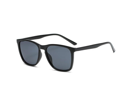 Retro Sunglasses Women Men Fashion Square Sun Glasses Ladies Luxury Brand Female  Male UV400 - Bright Black