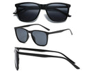 Retro Sunglasses Women Men Fashion Square Sun Glasses Ladies Luxury Brand Female  Male UV400 - Bright Black