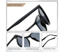Retro Sunglasses Women Men Fashion Square Sun Glasses Ladies Luxury Brand Female  Male UV400 - Bright Black