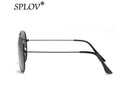 SPLOV Aviation Polarized Sunglasses Men and Women Brand Designer Pilot Sun Glasses Classic Coating Driving - Black Grey