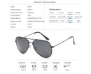 SPLOV Aviation Polarized Sunglasses Men and Women Brand Designer Pilot Sun Glasses Classic Coating Driving - Black Grey