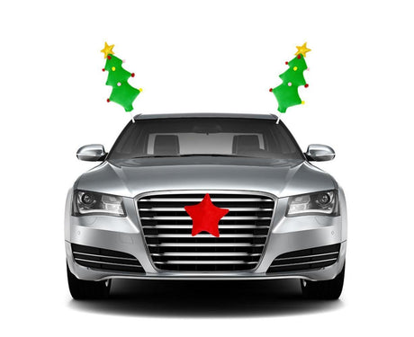 Christmas Car Decorations Christmas Tree Car Kit Vehicle Windows Ornaments Xmas Car Styling Gift