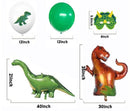 Dinosaur birthday Decoration set, happy birthday garland and large dinosaur foil balloons with cake topper