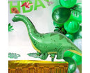 Dinosaur birthday Decoration set, happy birthday garland and large dinosaur foil balloons with cake topper