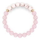 Rose Quartz Bracelet For Women, Rose Quartz Crystal, Pink Opal Peru, Hematite, Anxiety Bracelet For Women, Ultra Cute Pink Bracelets For Women