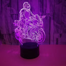 Dirt Bike Gifts for Boys, Motocross 3D Night Light Illusion