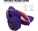 babies Bluetooth Cat Ear Headphones Foldable Stereo Wireless Headphones
