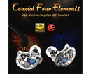 QKZ VK1 Wired In-Ear Earphones Bass HiFi Earbuds Sports Headphones with Mic-Transparent White