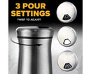 Salt Spice Shaker Dispenser Adjustable Pour Holes Stainless Steel Pepper Box Can-Silver