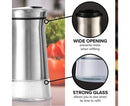 Salt Spice Shaker Dispenser Adjustable Pour Holes Stainless Steel Pepper Box Can-Silver