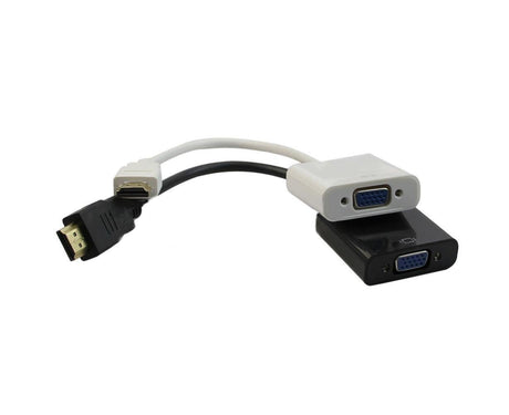 1080P HDMI-compatible Male to VGA Female Adapter Converter Video Cable Cord for PC HDTV DVD - Black