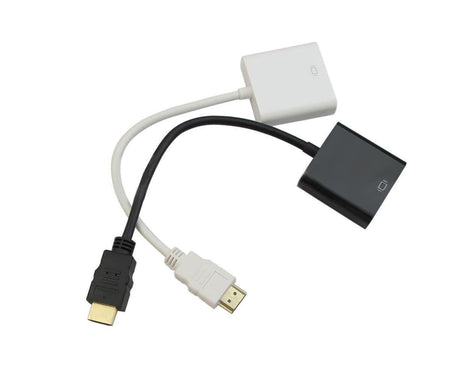 1080P HDMI-compatible Male to VGA Female Adapter Converter Video Cable Cord for PC HDTV DVD - Black
