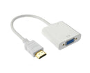 1080P HDMI-compatible Male to VGA Female Adapter Converter Video Cable Cord for PC HDTV DVD - Black