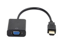 1080P VGA Male to HDMI-compatible Video Adapter Universal Gold Plated Female for PC HDTV - White
