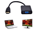 1080P VGA Male to HDMI-compatible Video Adapter Universal Gold Plated Female for PC HDTV - White