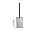 12 in 1 Multi-Interface Connection Type-C Expansion Dock Dual HDMI-compatible Converter - Grey
