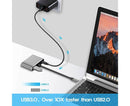 4 in 1 USB Type-C to  HDMI-compatible VGA Card Reader Ports Hub Adapter for MacBook Pro - Black
