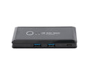 4 USB 2.0 Output Port Computer Sharing Hub Switcher Selector for Mac Chrome OS - Black