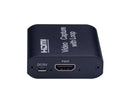 4K HDMI-compatible to USB2.0 High Clarity 1080P Video Capture Card Dongle for Game Live Streaming - Black