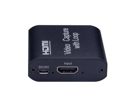 4K HDMI-compatible to USB2.0 High Clarity 1080P Video Capture Card Dongle for Game Live Streaming - Black