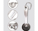 6Pcs Stainless Steel Measuring Spoons Set Measure Baking Coffee Kitchen Tool