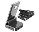 5 in1 Type C to HDMI-compatible Adapter USB 3.0/2.0 TFCard Slot Converter Holder - Black